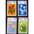 New Zealand 1972 Alpine Plants set 4 mint stamp...