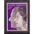 Great Britain 1972 Royal Silver Wedding 20p Use...