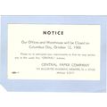 New Jersey Newark Advertising Card For Central ...