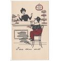 Cake Shop Early Comic Humour Postcard OC4