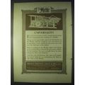 1922 Miehle Printing Press Ad - Universality