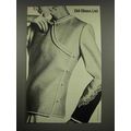 1982 Bill Blass Ltd. Clothes Ad