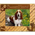 Basset Hound Laser Engraved Wood Picture Frame ...