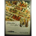 1951 Cunard Line Cruise Ad - Getting there is half the fun
