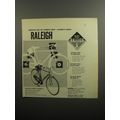 1951 Raleigh Sports Tourist Bicycle Ad - Scientifically built for a minimum