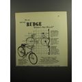 1951 Rudge Sports Light Roadster Bicycle Ad - The one and only Rudge