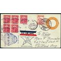 "HOUSTON/TEX." in Blue Fancy Cancel Registered ...