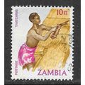 ZAMBIA 1982 VILLAGE LIFE THATCHING STRAW CRAFT ...