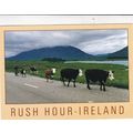 Rush Hour Ireland Postcard used creased