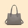 Genuine Leather Women Shoulder Crossbody Bag Grey