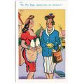 SEASIDE COMIC POSTCARD BY TROW NUMBER 12054 PUB...
