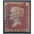 1858 SG43 1d Red Plate 192 Good/Fine Used "FD"