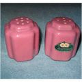 Pair Rosemeade Pottery Salt Pepper Shakers Nort...