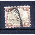 MALAYSIA 1900 SG 16a 3c GREY AND BROWN FINE USED