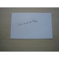 Edward De Souza (Coronation Street) hand signed...