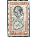 Ascension Island 1934 SG24 2d Black & Orange Mo...
