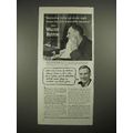 1940 Williams Shaving Cream Ad w/ Walter Huston