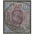 1887 SG209 9d Purple & Blue Fine Used MANCHESTE...