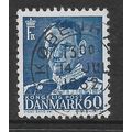 DENMARK 1948 KING FREDERICK IX 60 ORE BLUE SG 3...