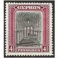 Cyprus 1934 SG139 4 1/2pi Black & Carmine Mount...