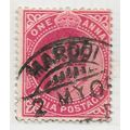 INDIA 1902 KE7 ONE ANNA HARDOI POSTMARK