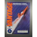 1986 Vantage Cigarette Ad - Performance Counts