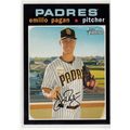 2020 Heritage High Number baseball card 545 Emi...