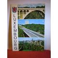 multiview, Bridges. LUXEMBOURG, unused postcard #