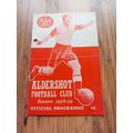 1958/59 Aldershot vs Exeter City - Division 4, ...