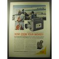 1960 Kodak Zoom 8 Movie Camera Ad - Now! Zoom your movies!