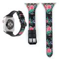 Letter T Shape Simple Floral Genuine Leather Wr...