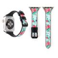 Letter T Shape Simple Floral Genuine Leather Wr...