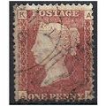 1858 SG43 1d Red Plate 171 Good/Fine Used Check...