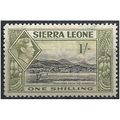 Sierra Leone 1938 SG196 1/- Black & Olive-Green...