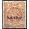 Antigua 1918 SG54 1 1/2d Orange WAR TAX Mounted...