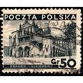Poland 1935 Building 50Gr Used Stamp Krakow