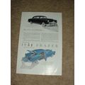 1951 Frazer 4-door Sedan & Vagabond Ad NICE!!
