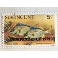 St Vincent 1979 Independence Marine Life 5c Fre...