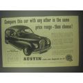 1954 Austin A70 Hereford Car Ad - Compare this car with any other in the same