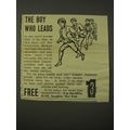 1914 3-in-One Oil Ad - The boy who leads