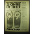 1965 Dunlop SP41 and C41 Tires Ad - Now you can choose from 2 kinds of best