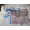 RARE ! WW2 1944 RAF Paper Map for Manchester & ...