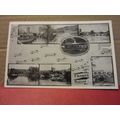 THE THAMES VALLEY map. used vintage postcard 19...