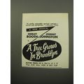 1951 A Tree Grows in Brooklyn Play Ad - A vastly enjoyable musical comedy