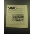 1959 Saab Advertisement - Draken 35B Jet and 93B Car
