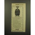 1959 Chipp Fashion Advertisement - Chipp Blazers