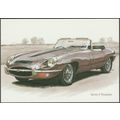 Jaguar E-type SII DHC - Golden Era Postcard