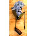 New Plow & Hearth Flower Blue Hydrangea SolarLi...