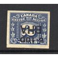 Canada - 2c Blue Excise Tax Stamp, Used Imperf,...