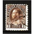 CANADA 1918 3c BROWN SG 204 FINE USED #2